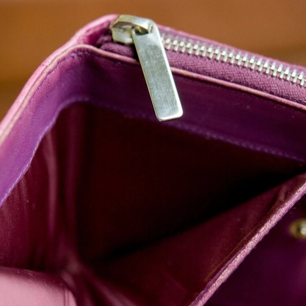 Authentic Miu Miu Pink/Fuchsia Compact Leather Wa… - image 6